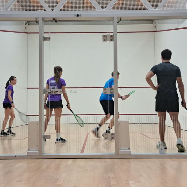 Mehr oder weniger talentiert beim Squash
