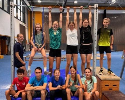 Bisschen abhängen bei der letzten Trainingseinheit