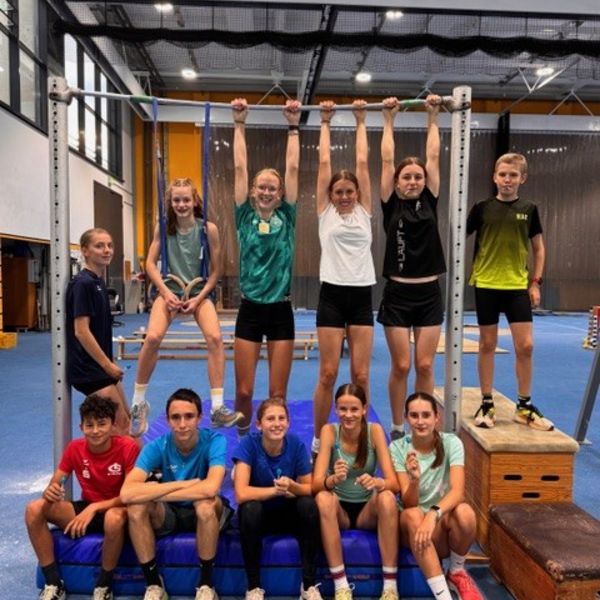 Bisschen abhängen bei der letzten Trainingseinheit